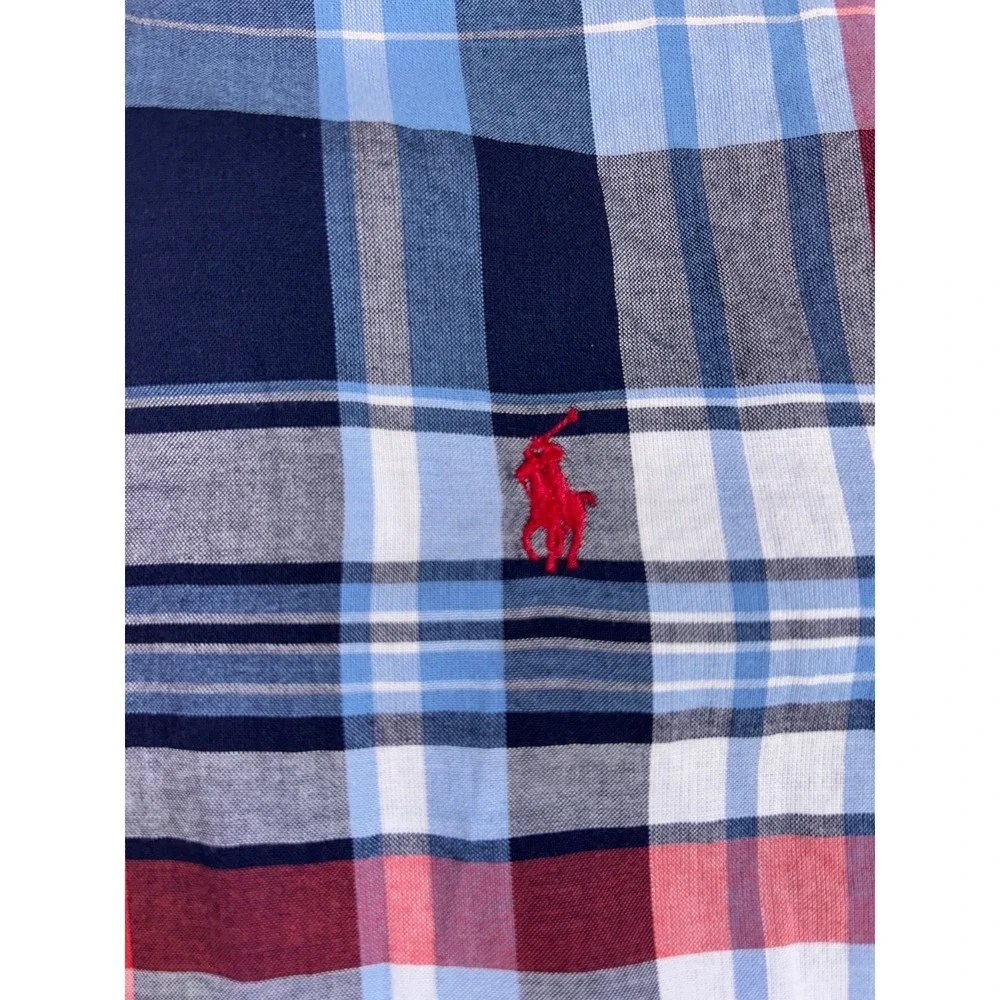 Polo Ralph Lauren Short‎ Sleeve Button Down Plaid Shirt Boys/Youth XL (18-24)